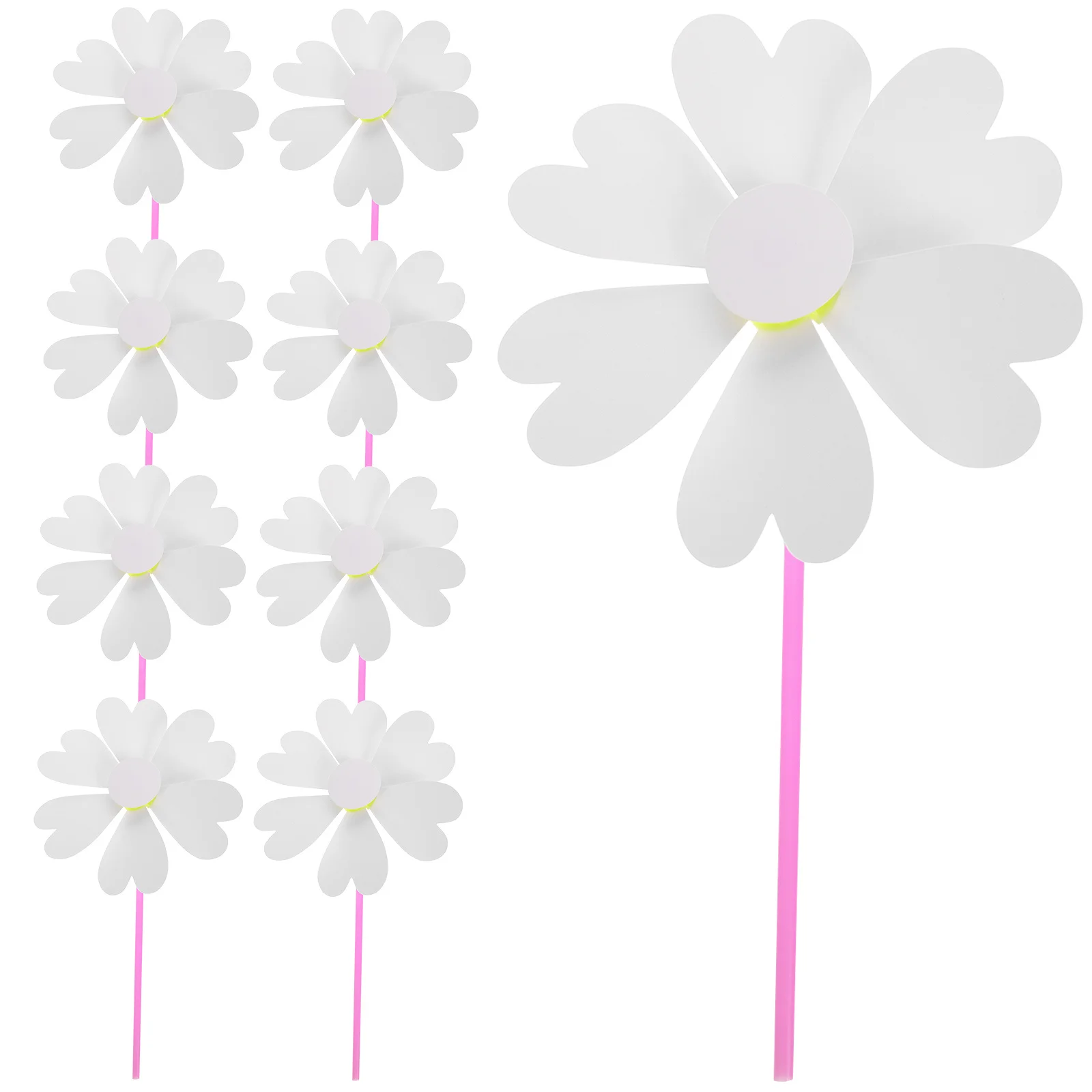 

10Pcs Kids Windmill Craft Kit DIY Unpainted Pinwheels for Drawing Art Expression Fine Motor Skill Development Activity