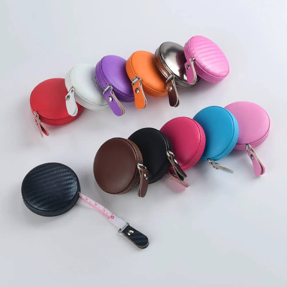 

Soft Tape Measure 1M Retractable Pu Case Dual-Sided Inch Cm Ruler For Sewing Craft Body Measurement Lightweight Portable
