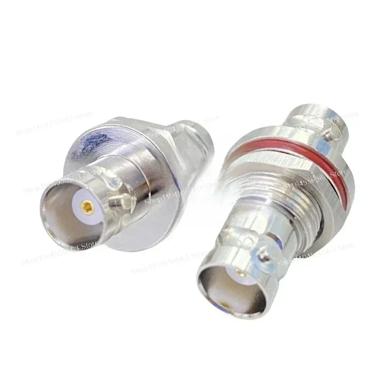 High Vacuum Airtight BNC Flange Connector IP67 Waterproof Bulkhead Feedthrough for Vacuum to Air RF Signal