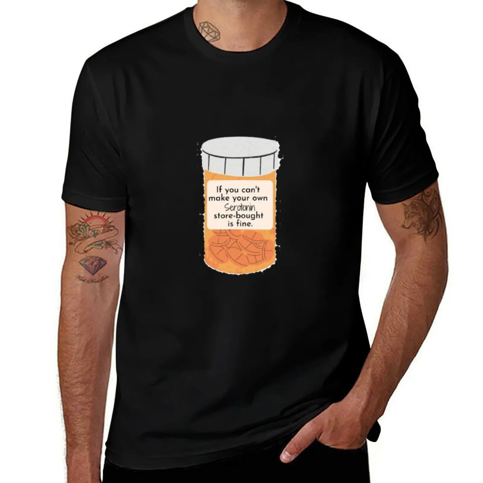 

If you can't make your own Serotonin store-bought is fine T-Shirt Plus Size Gym Sports T-Shirt