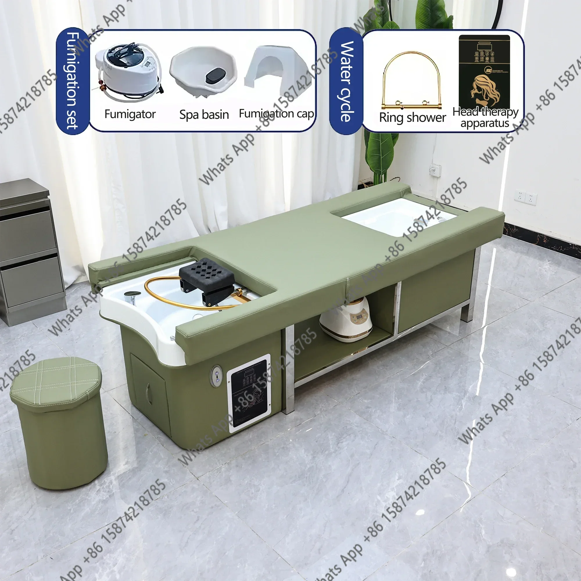 Sm XinSheng Hair Wash & Head SPA Fumigation Shampoo Bed Beauty Salon Massage Table Massage Beds Barber Shop Commercial Furniture