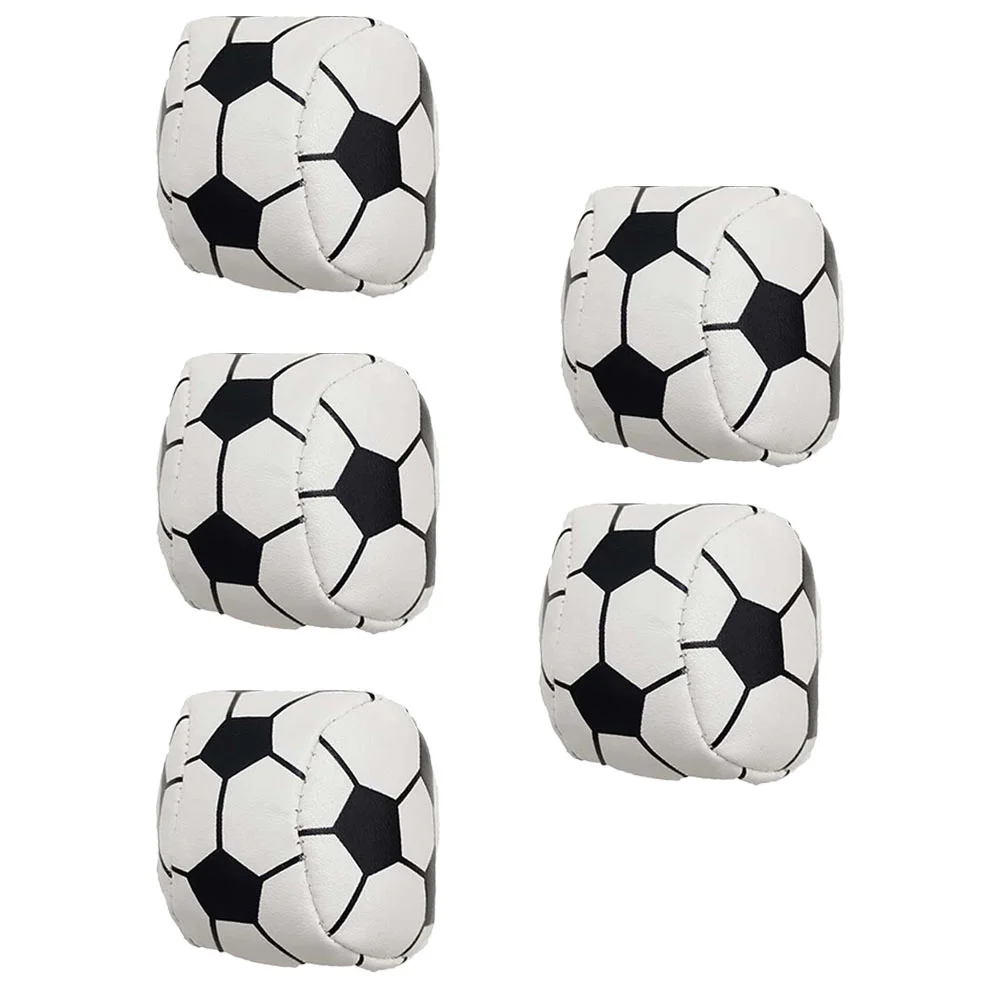 5 Pcs Handmade Sandbag Football Bean Bags Toss Toy Playthings Designed Classic Juggle Child