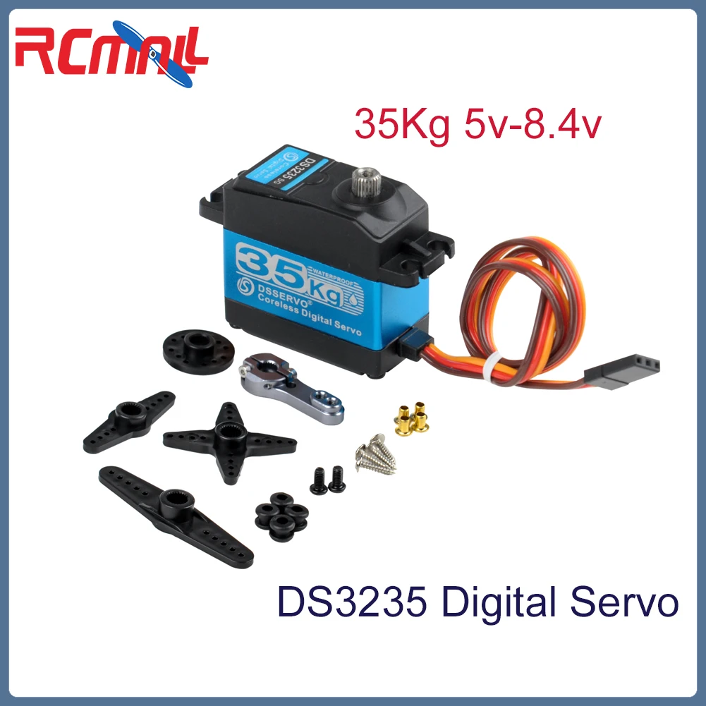 DS51150 150KG Digital Metal Robotic Servo 180/270 Degree Waterproof IP66 with 25T Servo Arm for RC DIY Car Robotic