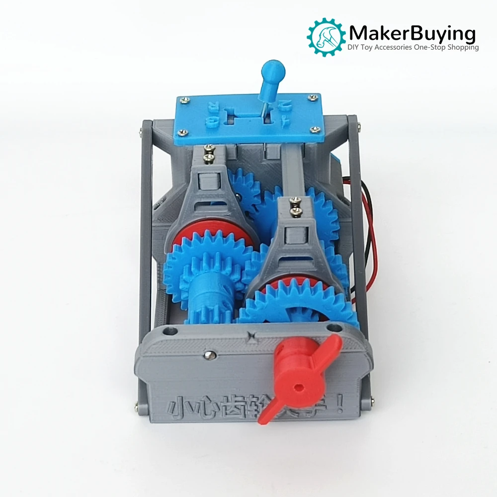 Four-speed gearbox (without reverse gear) simple simulation model 3D printing production