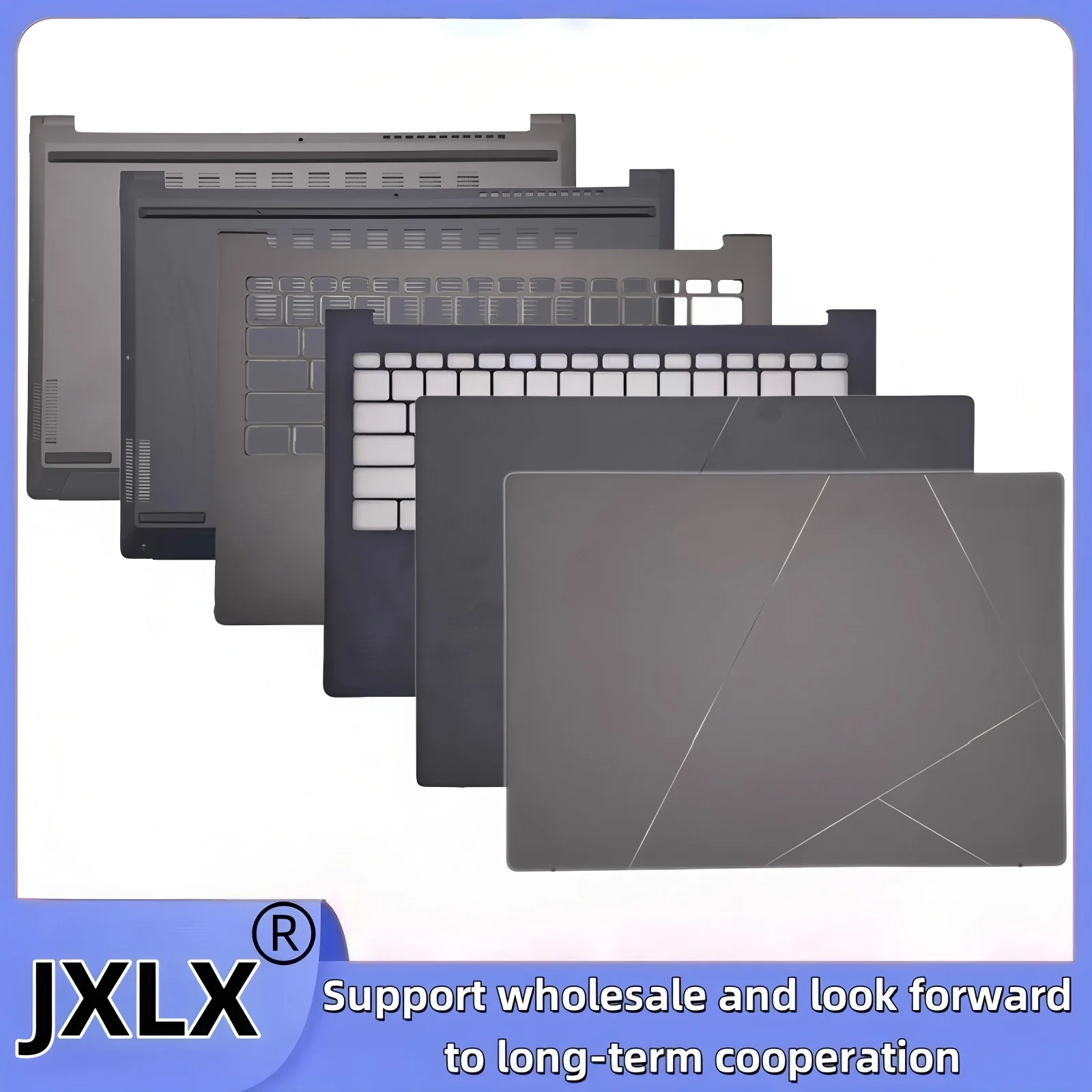 

JXLX ® Новинка для ASUS Zenbook 14, OLED UM3406 UM3406K UM3406HA, задняя крышка ЖК-дисплея для ноутбука, верхний чехол/крышка подставки для рук/нижняя базовая крышка