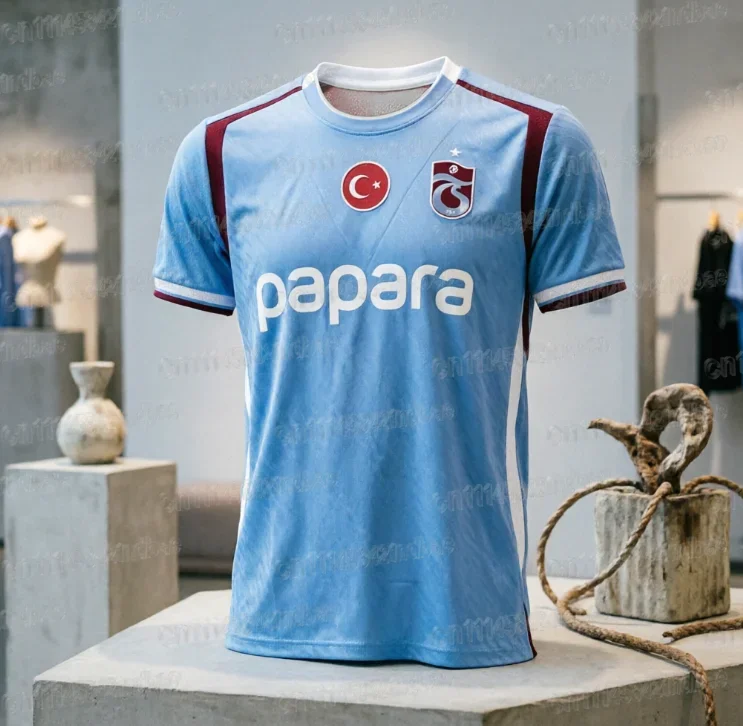 26-27 Trabzonspor Salah Fußballtrikot Herren Sommer Neu 3D Sport T-Shirt Training Atmungsaktiv Schnelltrocknend Familienoutfit