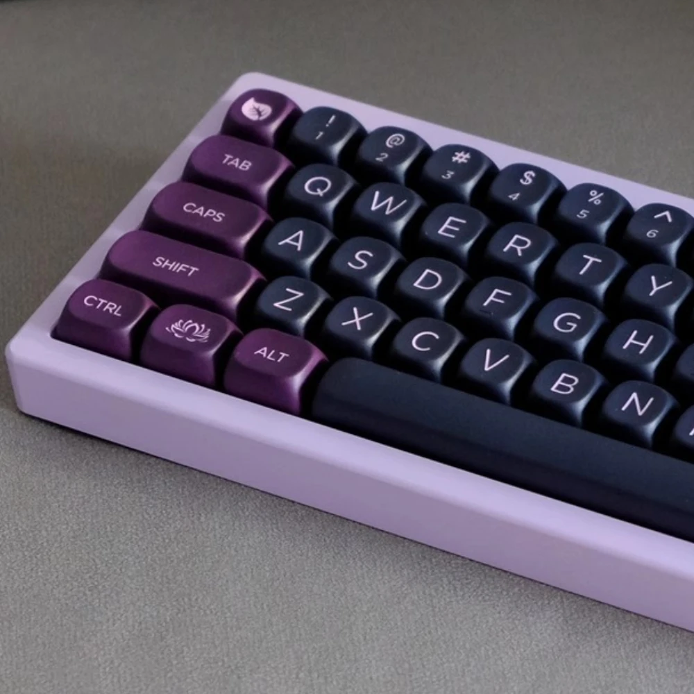 Mysterious Black Lotus Keycaps for Mechanical Keyboard MOA Key Caps Set PBT Keycaps for Gaming Keyboard DIY