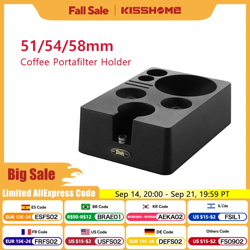 

Tamping Station Coffee Filter Tamper Holder Stand Knock Box Portafilter Rack 51mm 58mm Espresso Accessories Barista Tools Holder