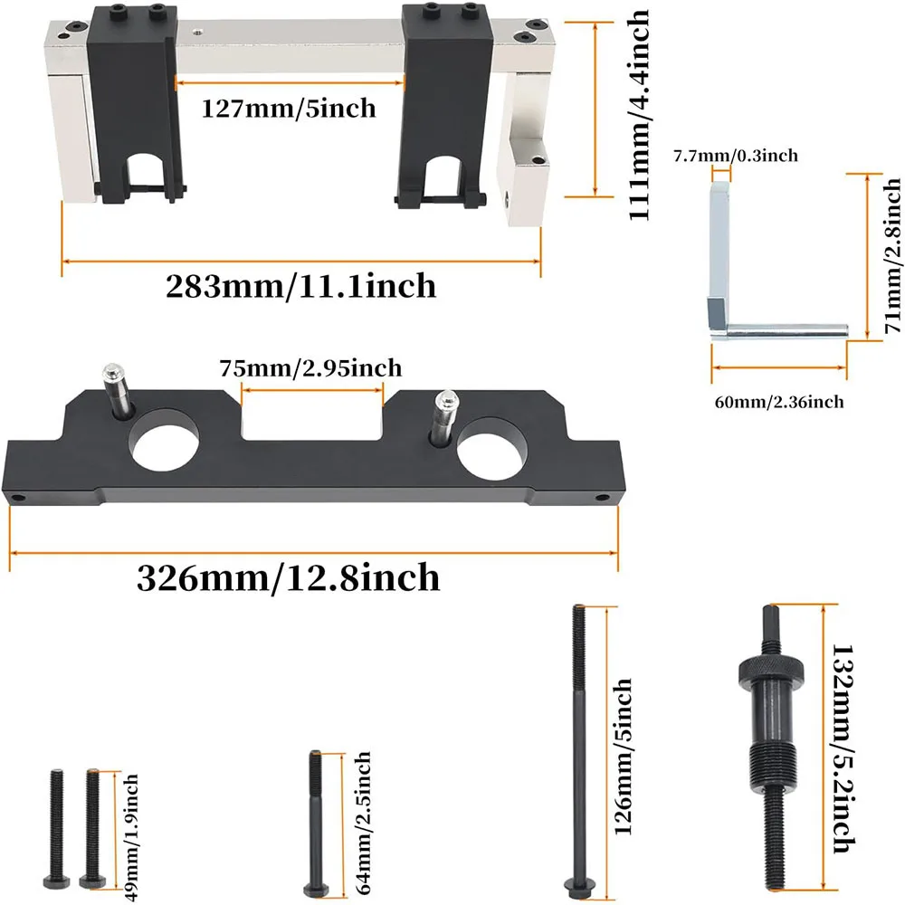 8pcs Engine Vanos Camshaft Alignment Locking Timing Tool Kit for BMW N20 N26