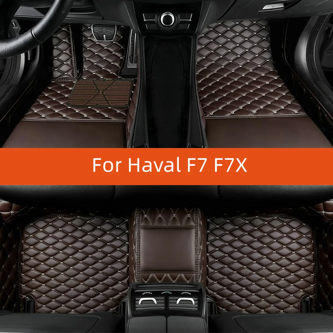 

Custom Leather Car Floor Mat For Haval F7 F7X 2023 2022 2021 2020 2019 Car Mat Interior Accessories