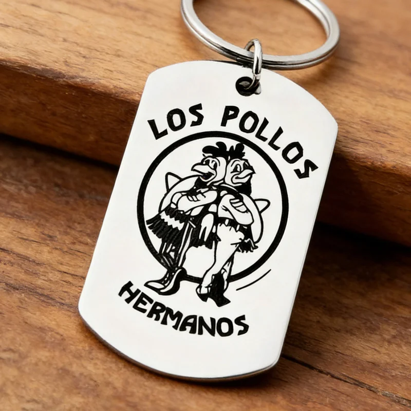 Los Pollos Hermanos, Llavero de Pollo, Accesorio Personalizado, Ideal para Regalar a Buenos Hermanos