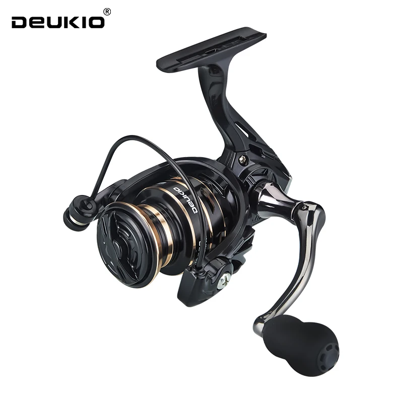 DEUKIO Spinning Reel Max Drag 8KG Fishing Reel 5.2:1 Metal Spool Handle Sea Jig Carp Reel Fishing Coil Reel