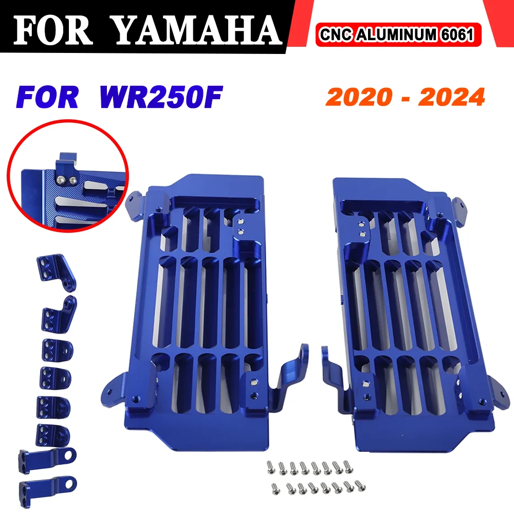 

Motorcycle Accessories Radiator Grille Guard Protector Cover For Yamaha WR250F 2020 - 2024 WR450F YZ250F YZ450FX 2019 - 2023
