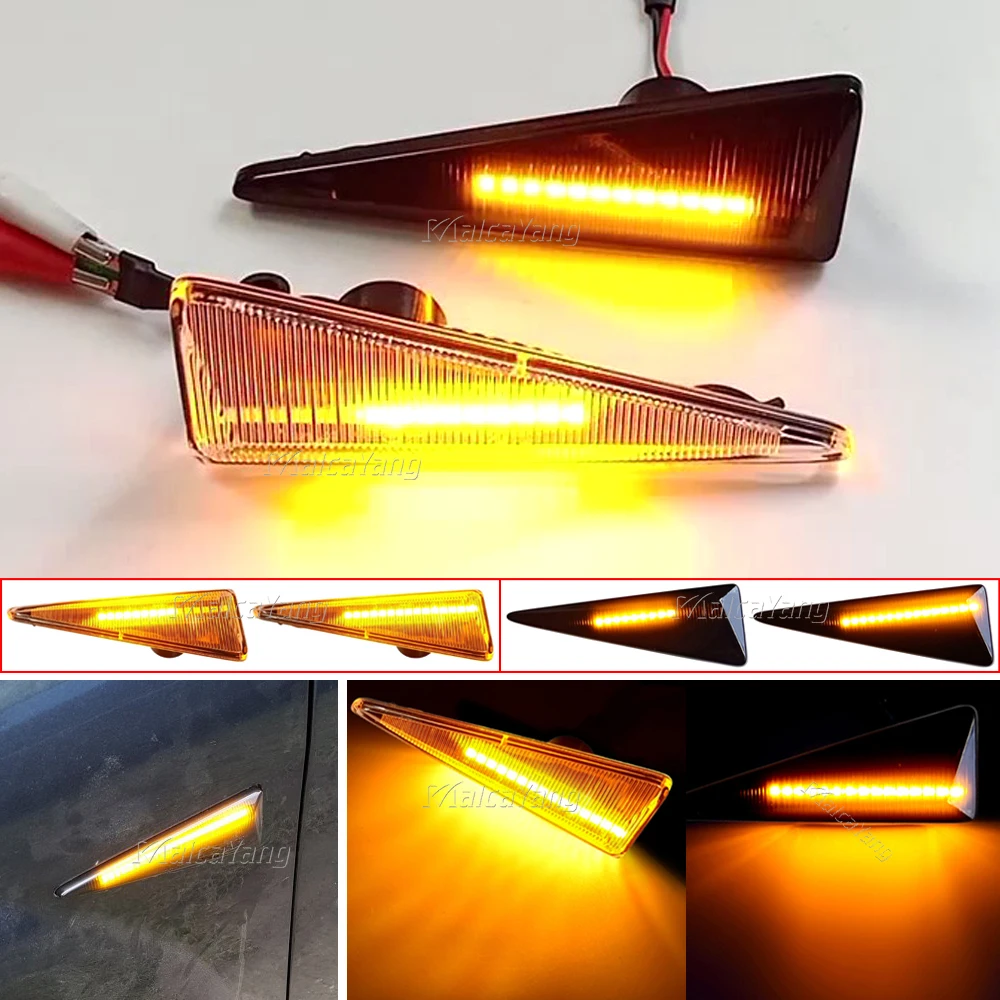 2 Stück LED Dynamische Seitenmarkierungs-Blinkleuchte für Renault Megane MK2 CC Espace MK4 Scenic MK2 Wind Avantime Thalia 2 – Detail 10