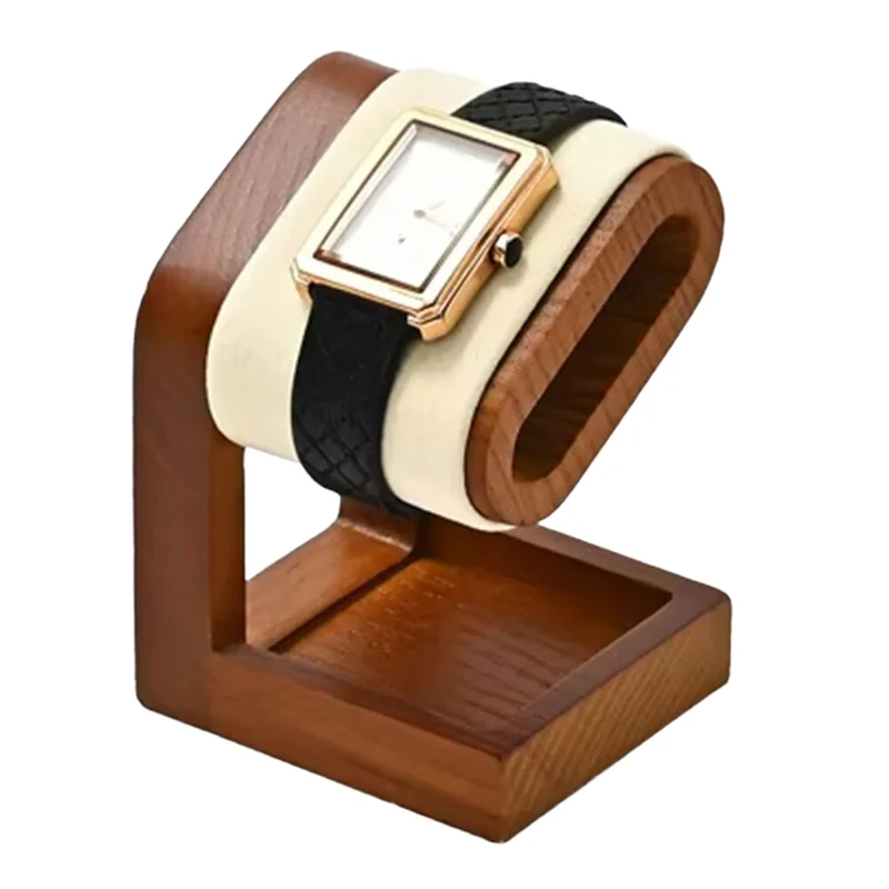 

AOAO-Wooden Jewelry Organizer Bracelet Watch Display Stand Jewelry Storage Holder Watch Rack Watch Display Props