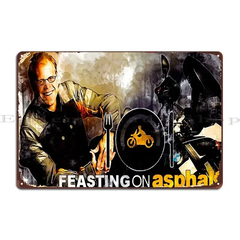 Feasting On Asphalt Metal Plaque Retro Kitchen Wall Mural Customized Living Room Tin Sign Poster