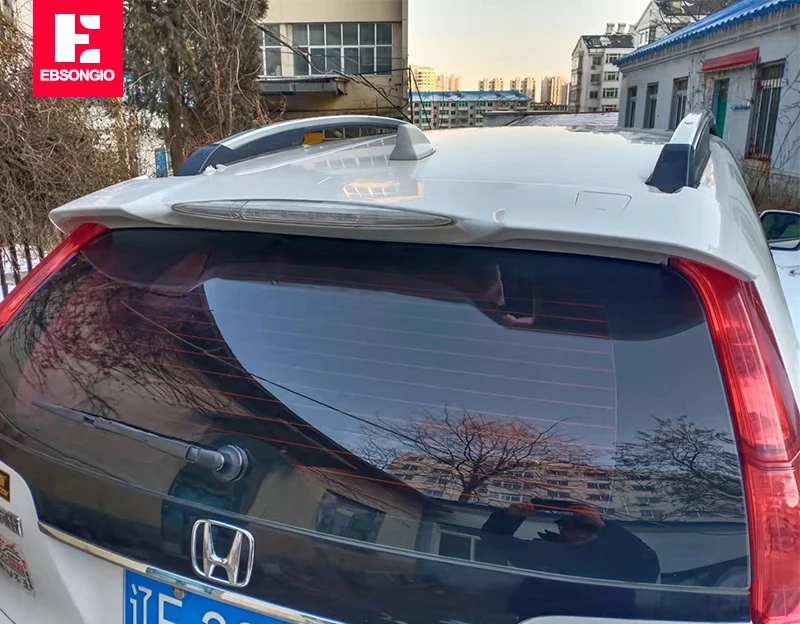 Rear Trunk Spoiler For Honda CRV CR-V 2012-2016 With Light Location ABS Plastic Rear Wing Spoiler Cover Decoration Car Styling