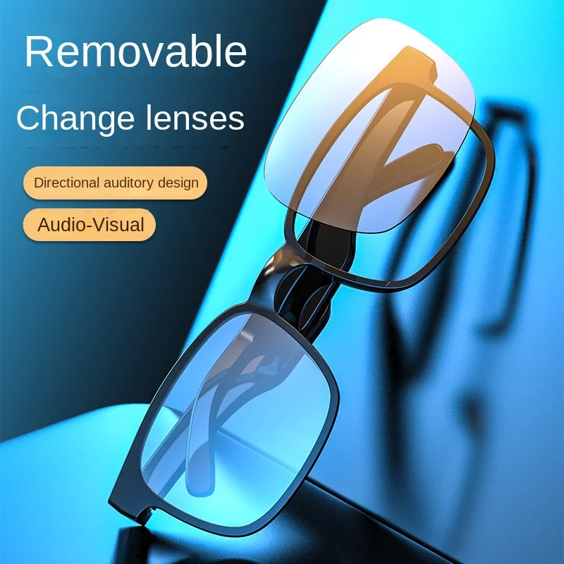 KLW X-13 2In1 New Smartglasses Black Technology Listen To Music handsfree Bluetooth 5.0 Audio Glasses Headset Headphone Earphone