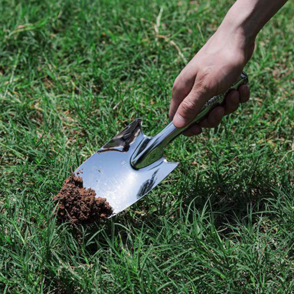 

2Pcs Stainless Steel H Shovels Gardening Digging Tools Ergonomic H Lightweight Smooth Surface Garden Accessory L scaping