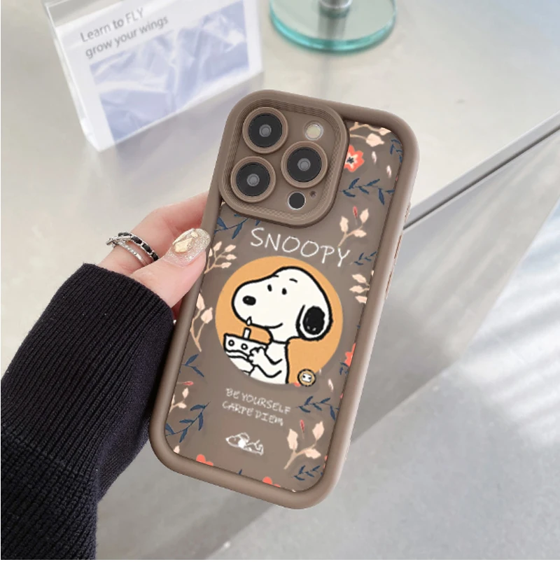 Cute Snoopy Case For Samsung Galaxy A16 A15 A14 A13 A56 A55 A54 A53 A52 A52S A36 A35 A34 A33 A26 A25 A24 A06 A05S A05 M15 M16 - náhled 6