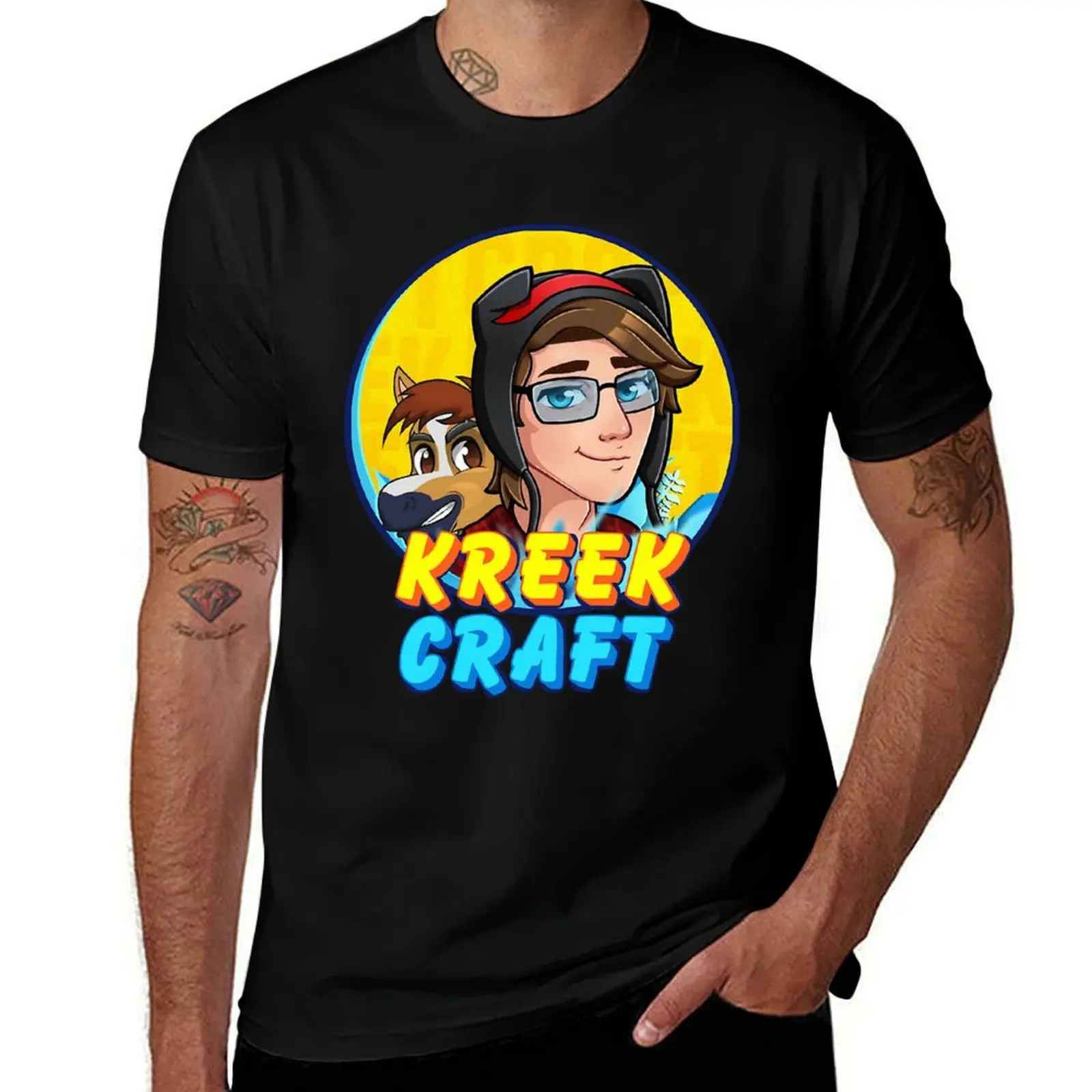 KreekCraft Fan Art gift T-Shirt for a boy essential t shirt customs animal prinfor boys mens designer clothes