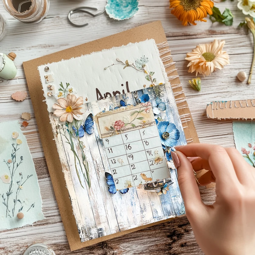 36 Lembar Kertas Scrapbook Ukuran 6x6 Inci: Pola Seni Vintage, Ideal untuk Junk Journal, Planner, Pembuatan Kartu & Dekorasi DIY