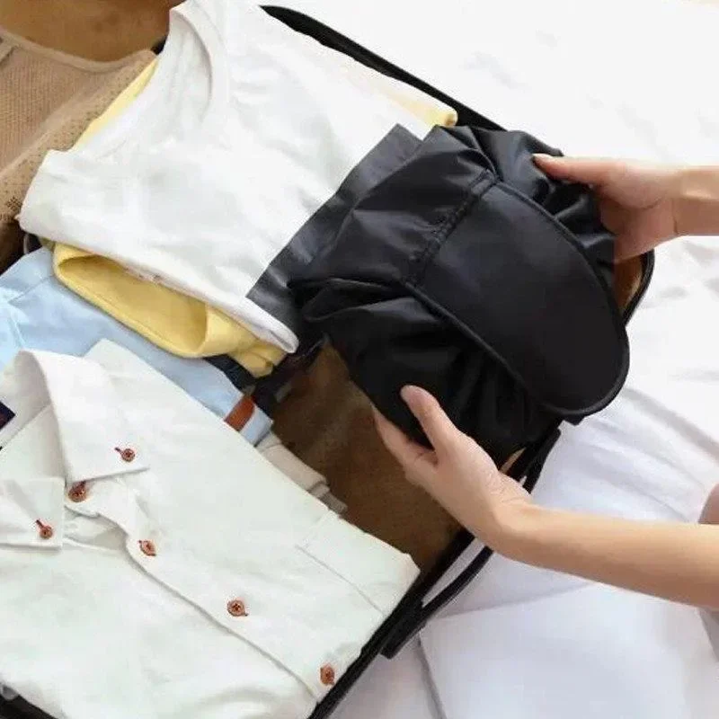 Women Drawstring Cosmetic Bags Large Travel Toiletry Bag Makeup Organizer Bag Portable Storage Pouch Accessories Supplies