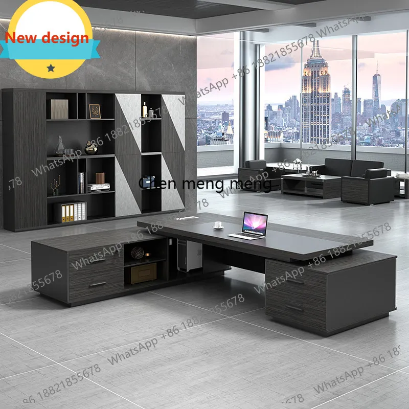 B567 Simple modern boss desk, manager computer desk, president, office furniture desk