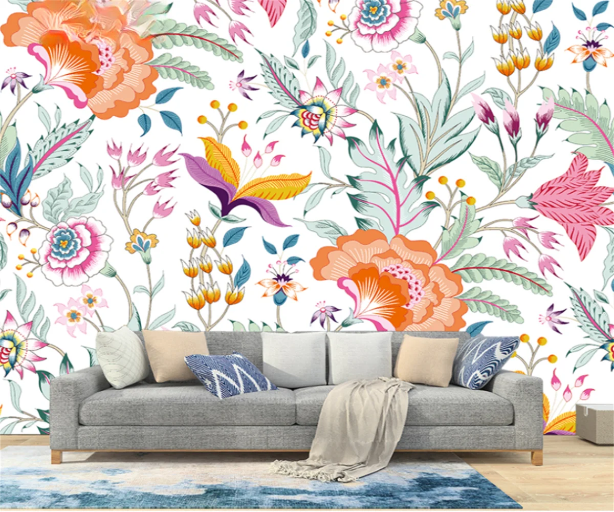 

Custom size rose flower wallpaper aisle living room TV background wallpaper relief sofa bedroom decorative wallpaper