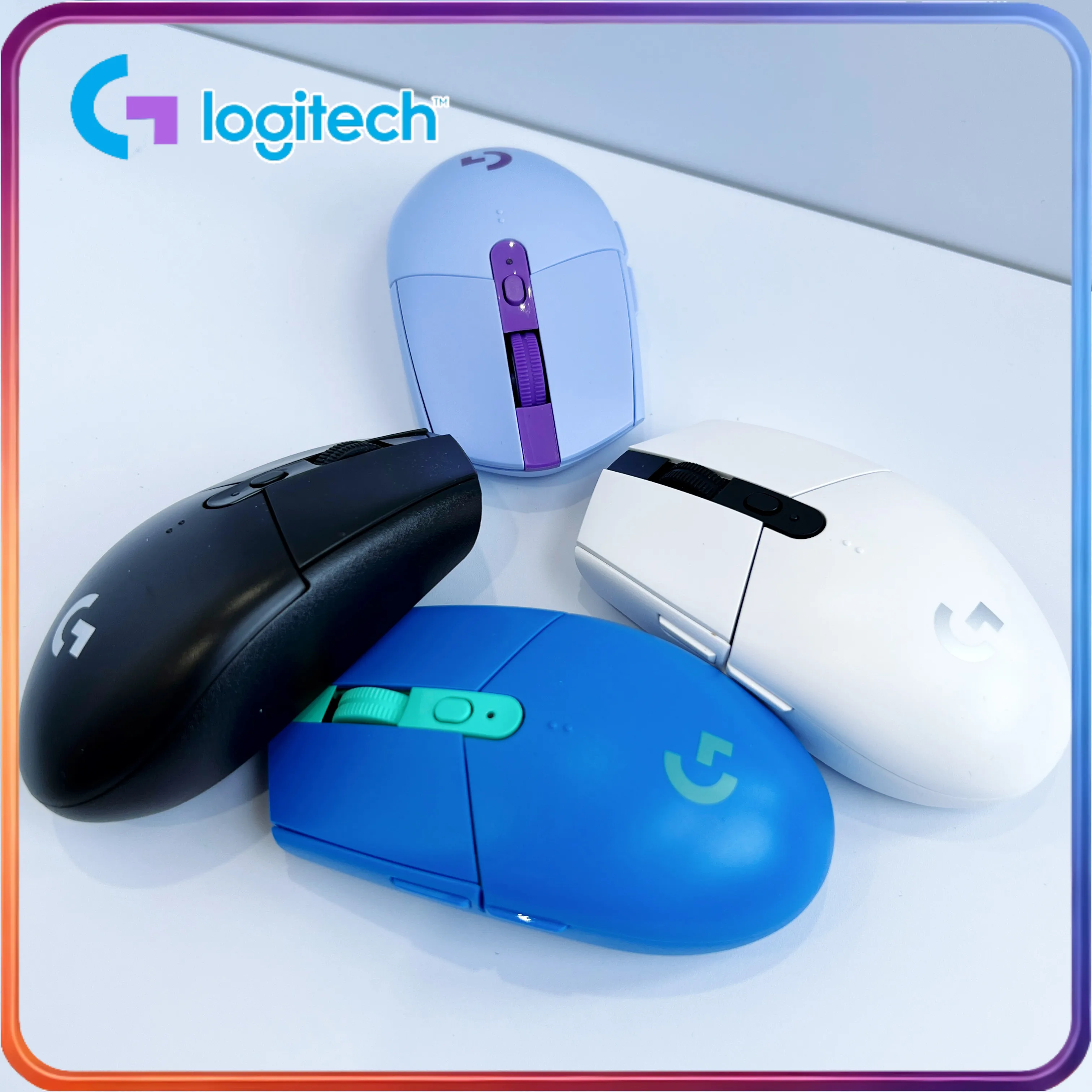 

Logitech G203 G304 G402 Mouse Wired Wireless Optical Gaming Mice With RGB Backlight For PC Laptop Desktop