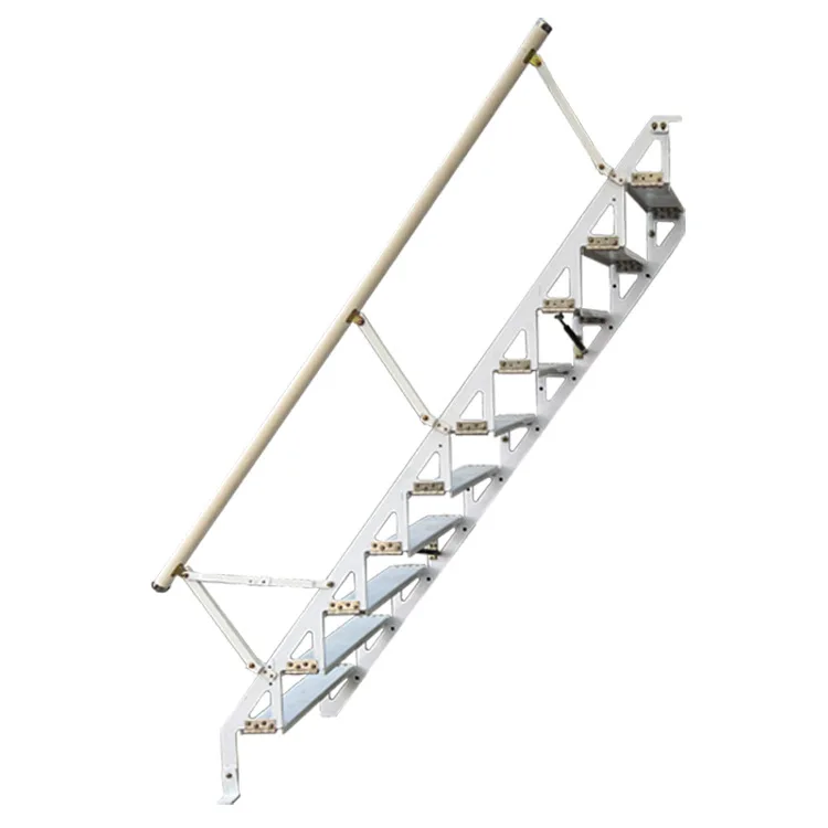 

Steel folding stairs, attic against the wall, , side , indoor household rollover