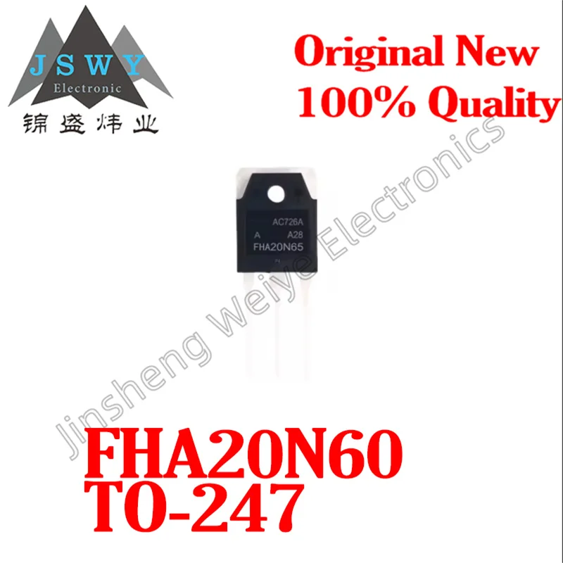 

(10/50 pieces) FHA20N60 TO-3P 20N60/N channel enhancement mode power MOSFET/600V 20A/new original spot electronic