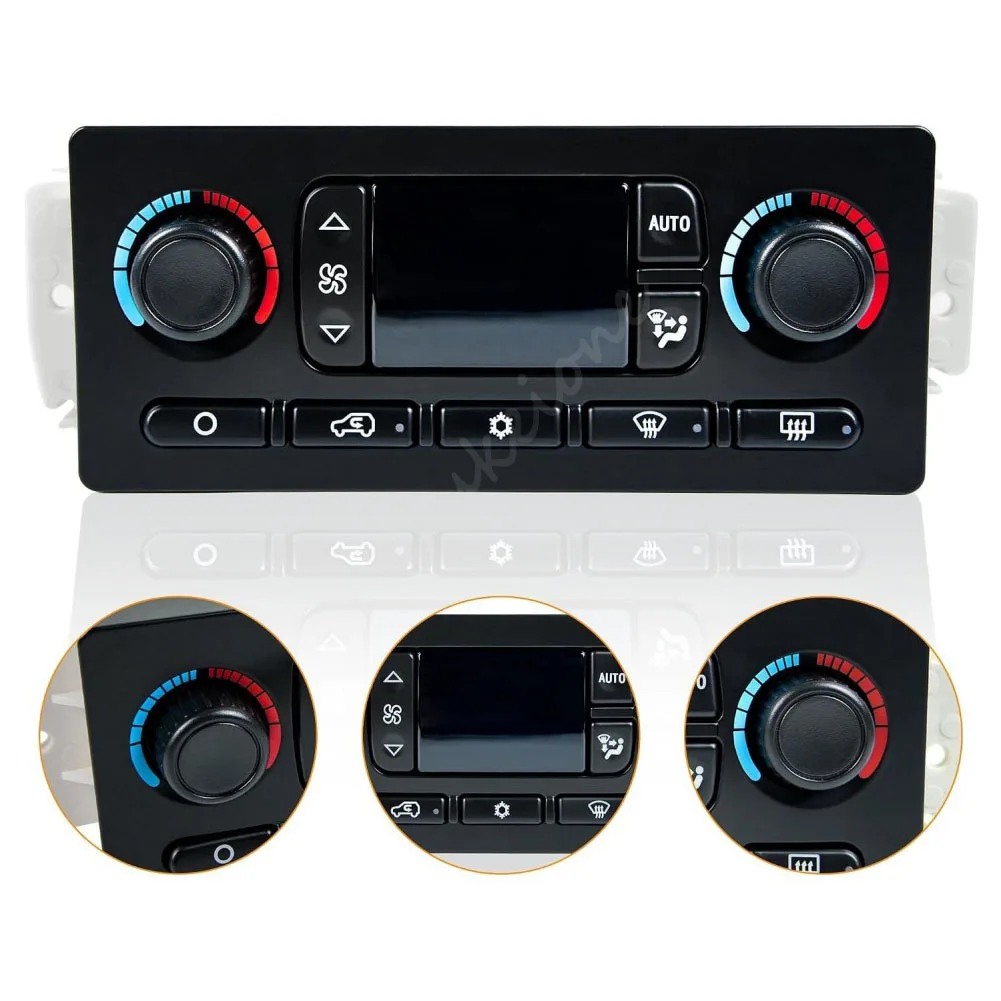 For GMC Envoy Yukon Sierra Chevrolet Tahoe Suburban 1500 2500 Cadillac Escalade AC Heater Climate Control Module 599-211XD