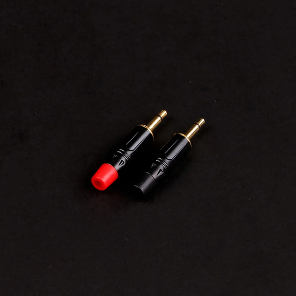 1PCS 2 Poles Jack 3.5MM Mono Male Plug Wire Connector Gold Plated Microphone Earphone Headphone Jacks R Connector Wholesales