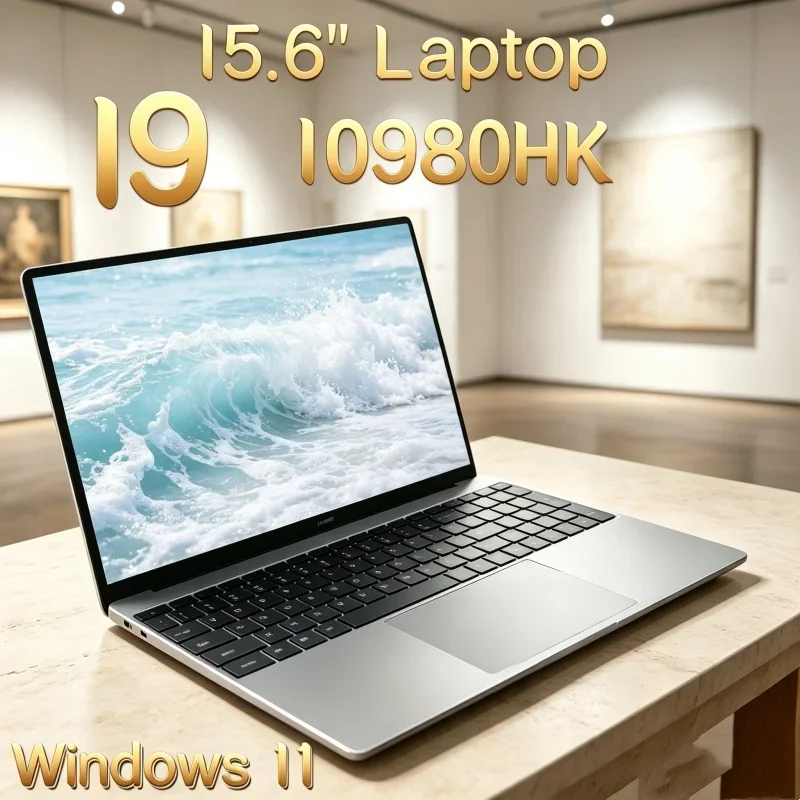15.6 Inch Long-Lasting Laptop Intel Core I9-10980HK 16GB RAM 1TB/2TB SSD Fingerprint Unlock Windows 11 Gaming Business Notebook
