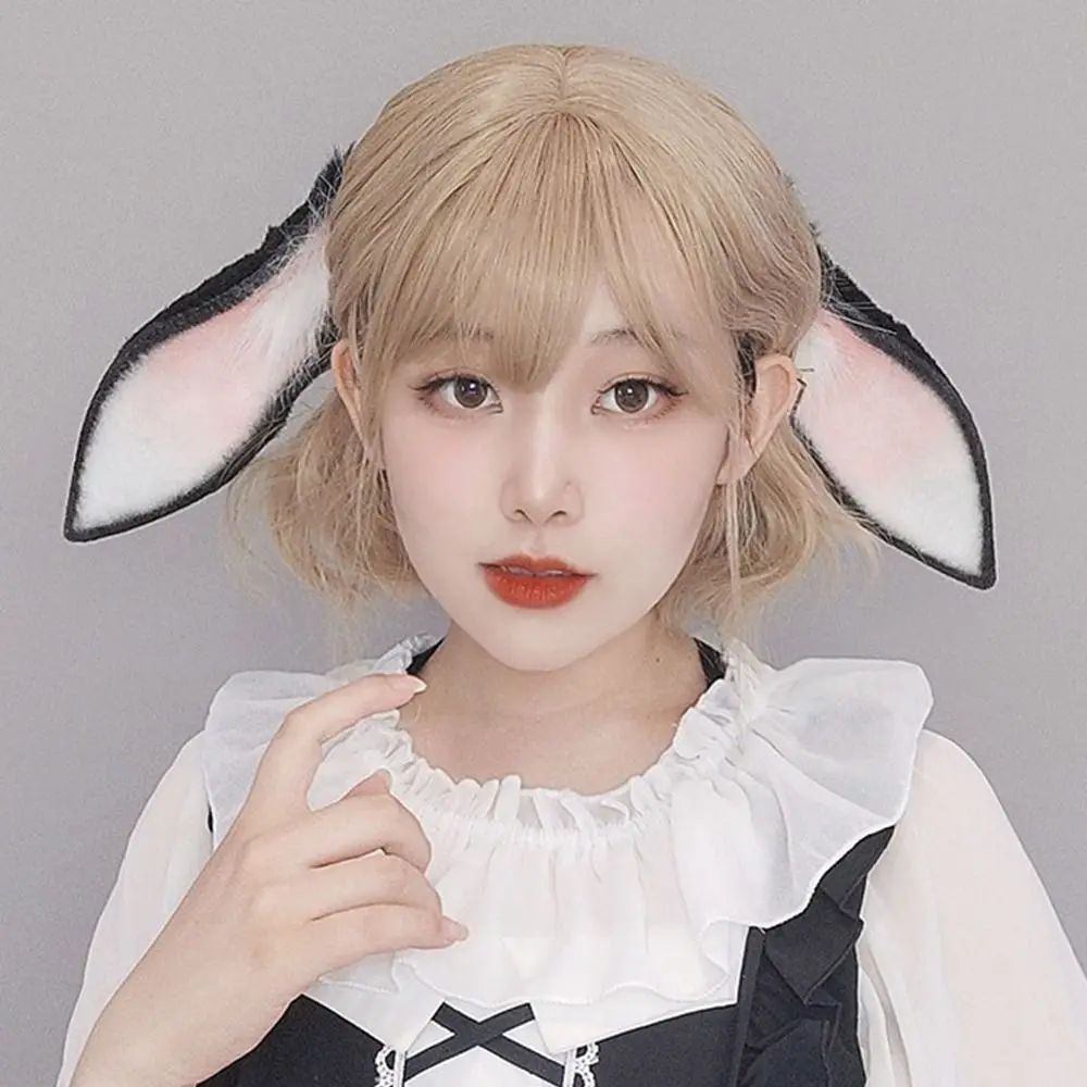 

Bunny Plush Ears Dropped Ear Rabbit Headband Cute Cosplay Bunny Girl Lolita Girl Headwear Photo Prop Christmas Head Band