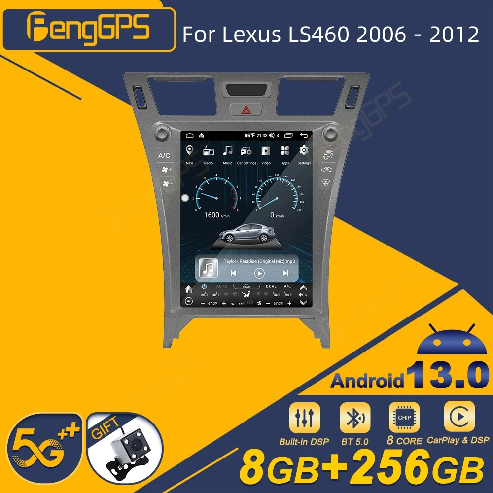 For Lexus LS460 2006 - 2012 Android Car Radio 2Din Stereo Receiver Autoradio Multimedia Player GPS Navi Head Unit Screen