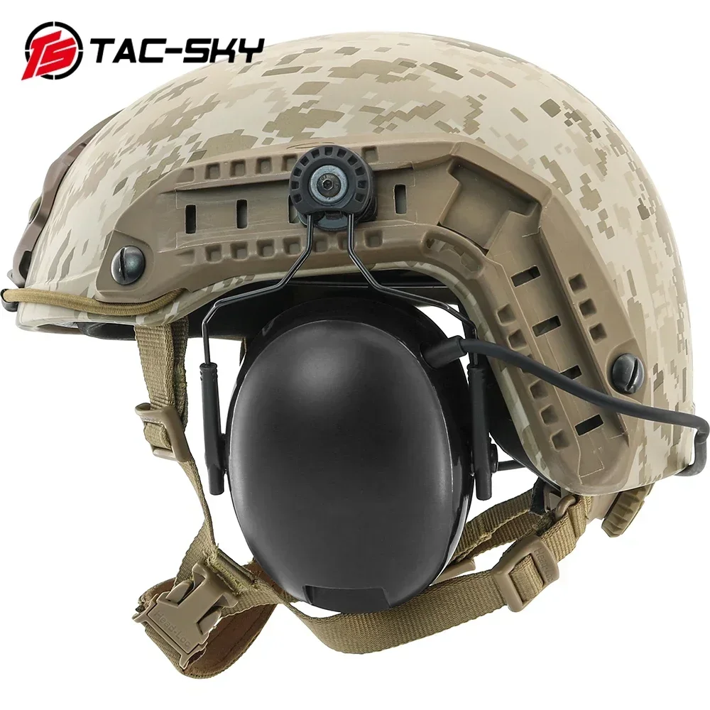 TS TAC-SKY Tactical Helmet ARC-Rail Adapter for 3MPelto TACTICAL300/500 Tactical Headphones Hearing Protection Shooting Earmuffs