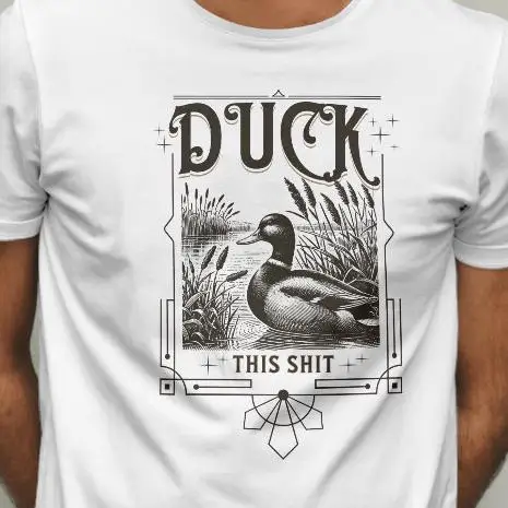 Funny TShirt Duck Shirt Bird Lovers Profanity T-Shirt Rude Tee Gift