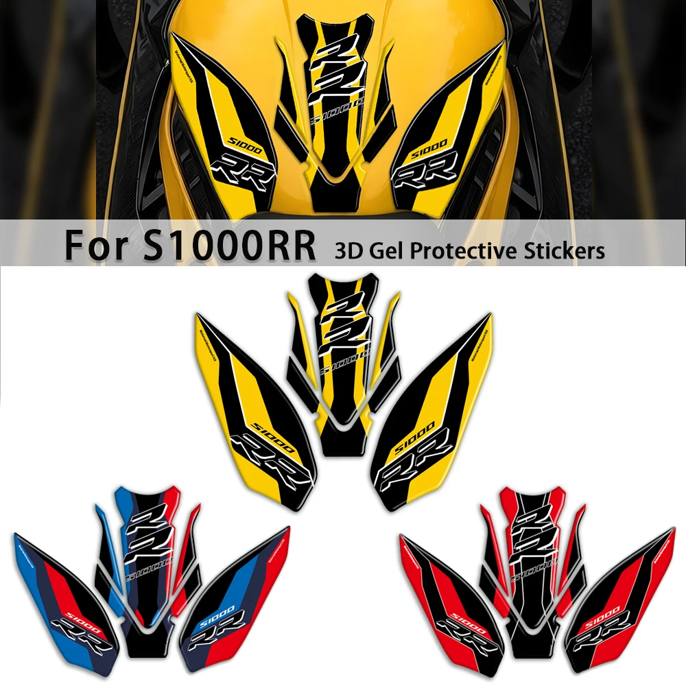 

For S1000RR S 1000 RR 2026 2025 2024 2023 2022 2021 2020 3D gel fuel tank sticker Motorcycle Paint Protection Decals