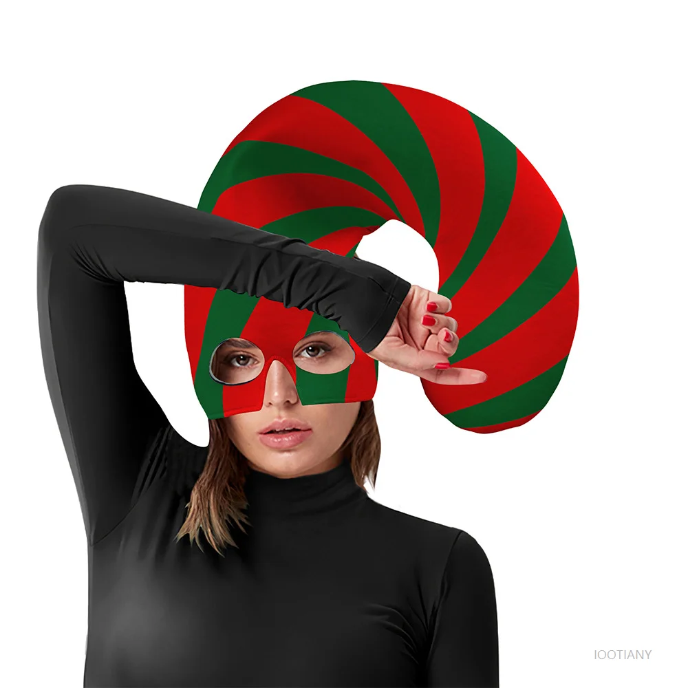 Colorful Role Play Candy Cane Headdress Adult Red Striped Accessories Christmas Costume Holiday Hat Props Christmas Party Hat