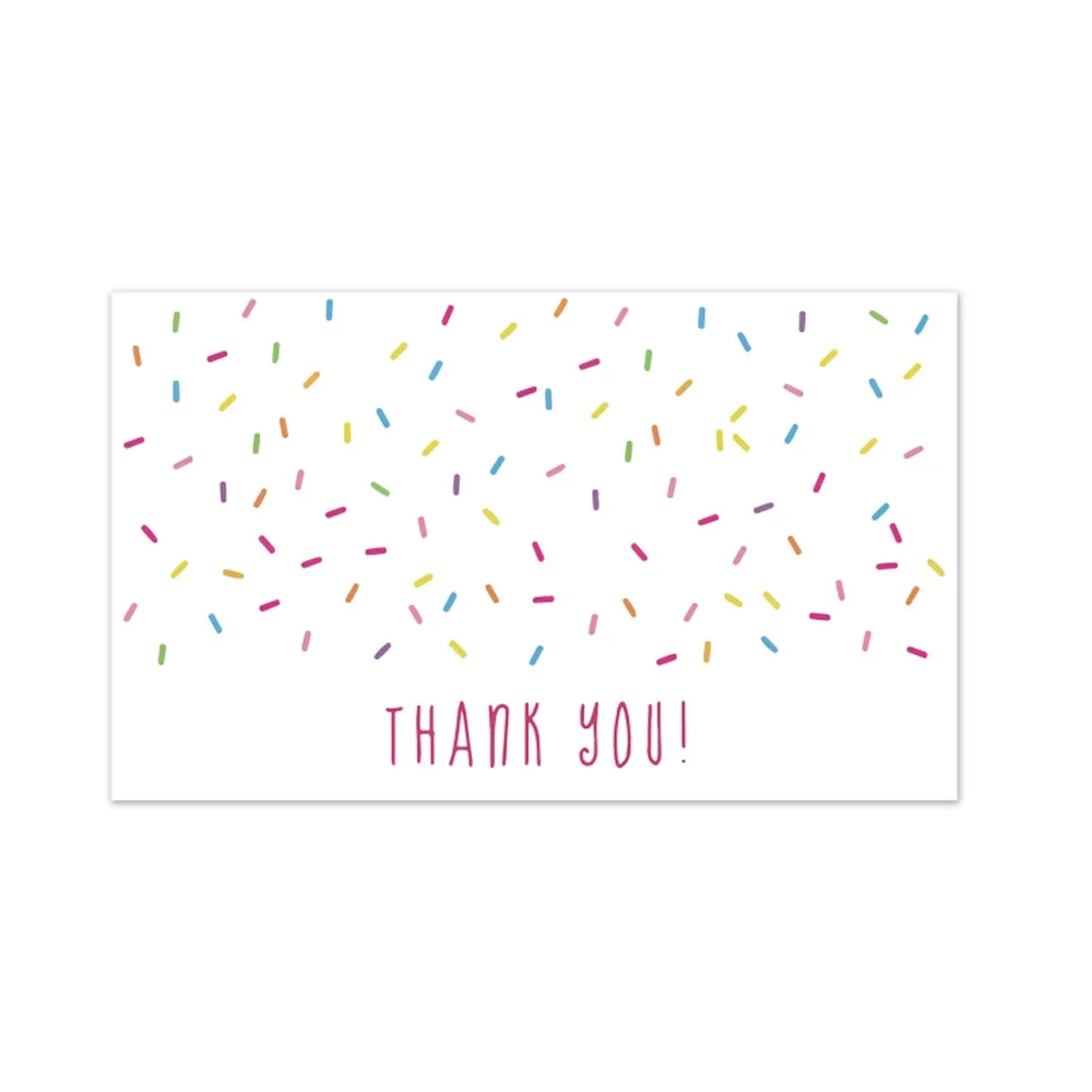 30pcs Thank You for Supporting My Small Business Card Thanks Greeting Card Appreciation Cardstock for Sellers Gift 5.4*9cm