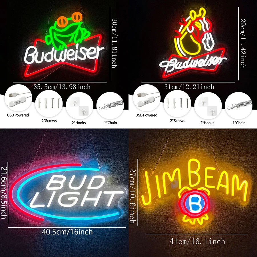 Neon Led Sign for Home Decor for Room Wall Plates Man Beer Party Light Up Accessories Cave Bedroom Bar Aesthetic Pub Bistro Shop