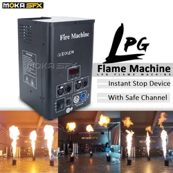 Moka sfx venda quente projetor de chama lpg dmx palco máquina chama fogo dispositivo parada instantânea palco chama lançador para eventos internos