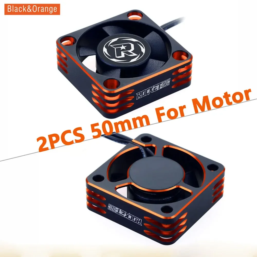 SURPASS HOBBY – ventilateur de refroidissement à Dissipation thermique, couvercle de ventilateur en Graphite pour pièces de moteur sans balais de voiture RC, 25mm 30mm 35mm 40mm 50mm, 2 pièces