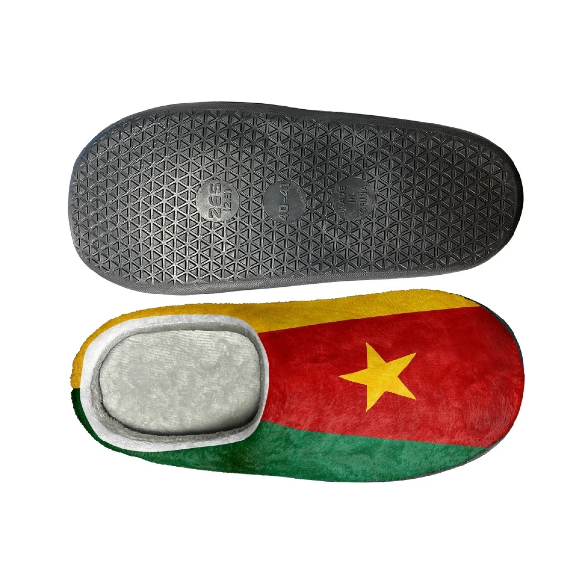 Vlag Van Cameroon Design Flat Indoor Vloer Slippers Casual Vrouwen Warm Huis Katoenen Slippers Huishoudelijke Comfortabele Antislip Glijbanen