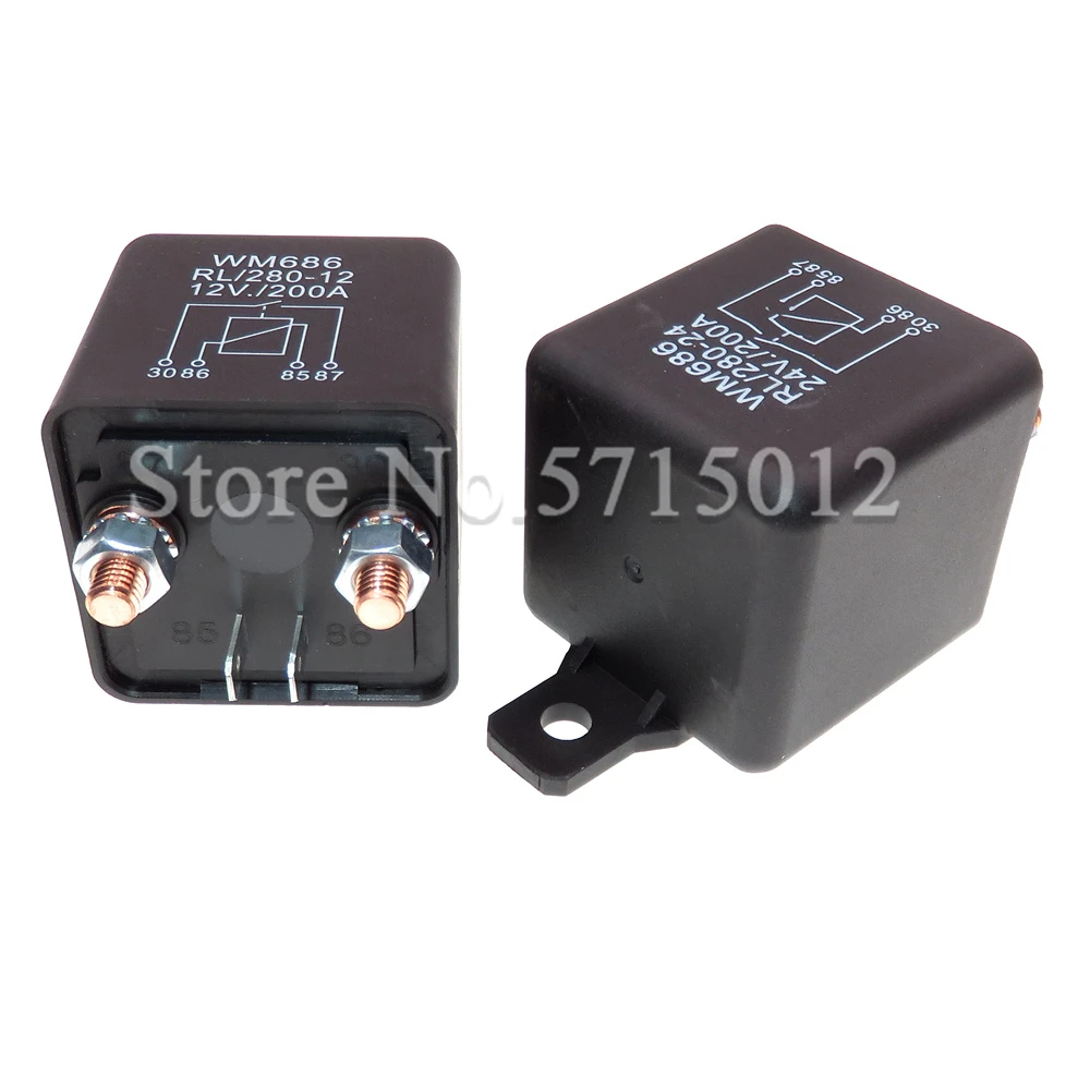 200A High Current Starting and Continuous relay DC 12V-48V High Quality Type Automotive Switch Car Relay