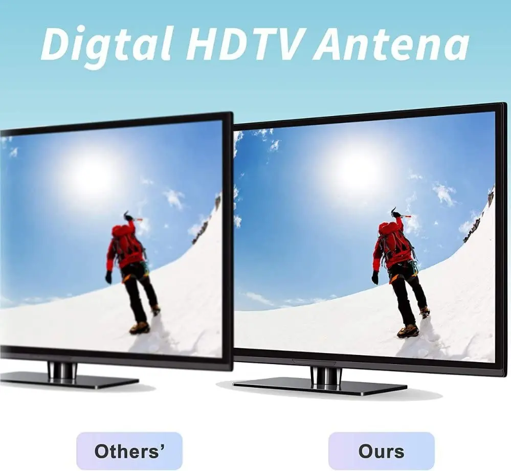 VUELVE Mango هوائي التلفزيون الرقمي 4K 1080P HD TV هوائي UHF VHF هوائي استقبال الإشارة طويلة المدى