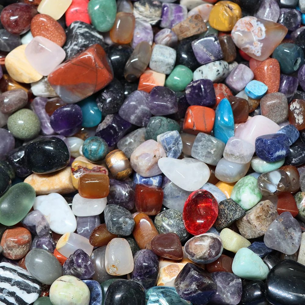 Defective Natural Tumbled Stones Crystals10-40mm Irregular Mixed 100g/200g Cracked Gemstone Quartz for Aquarium Decoration