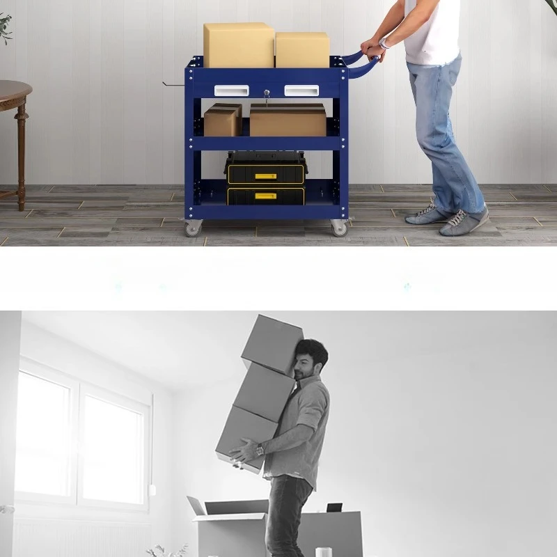 Carrinho de ferramentas geral para oficina, carrinho de embalagem, armário, máquinas, ferramentas